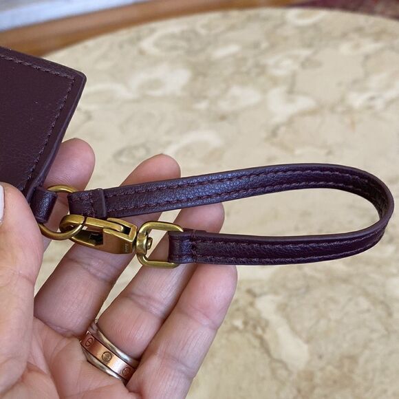 Fossil Faux Leather Card Case Wristlet - Picture 5 of 11